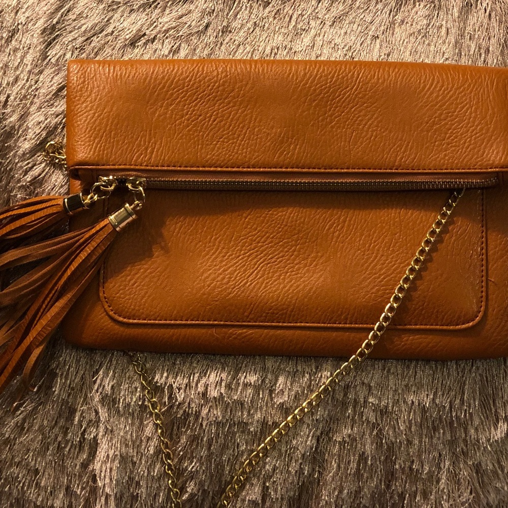 Brown Tassel Purse